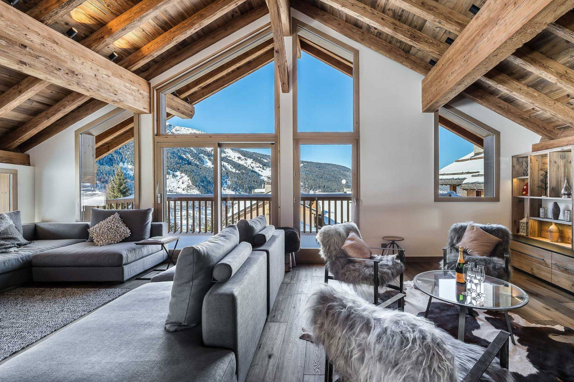 Meribel Location Chalet Luxe Tazza Salon 