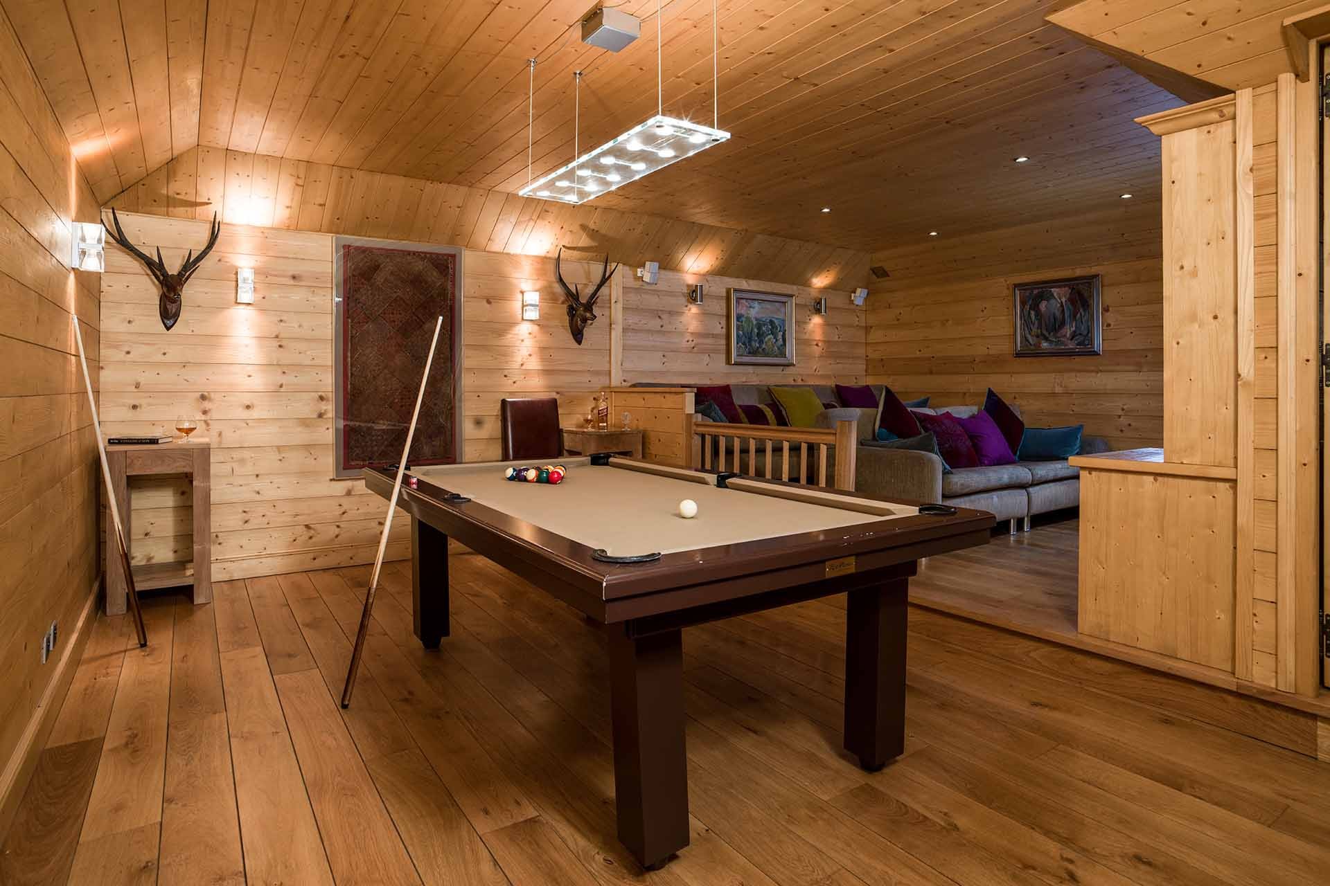 Méribel Location Chalet Luxe Ulamite Billard