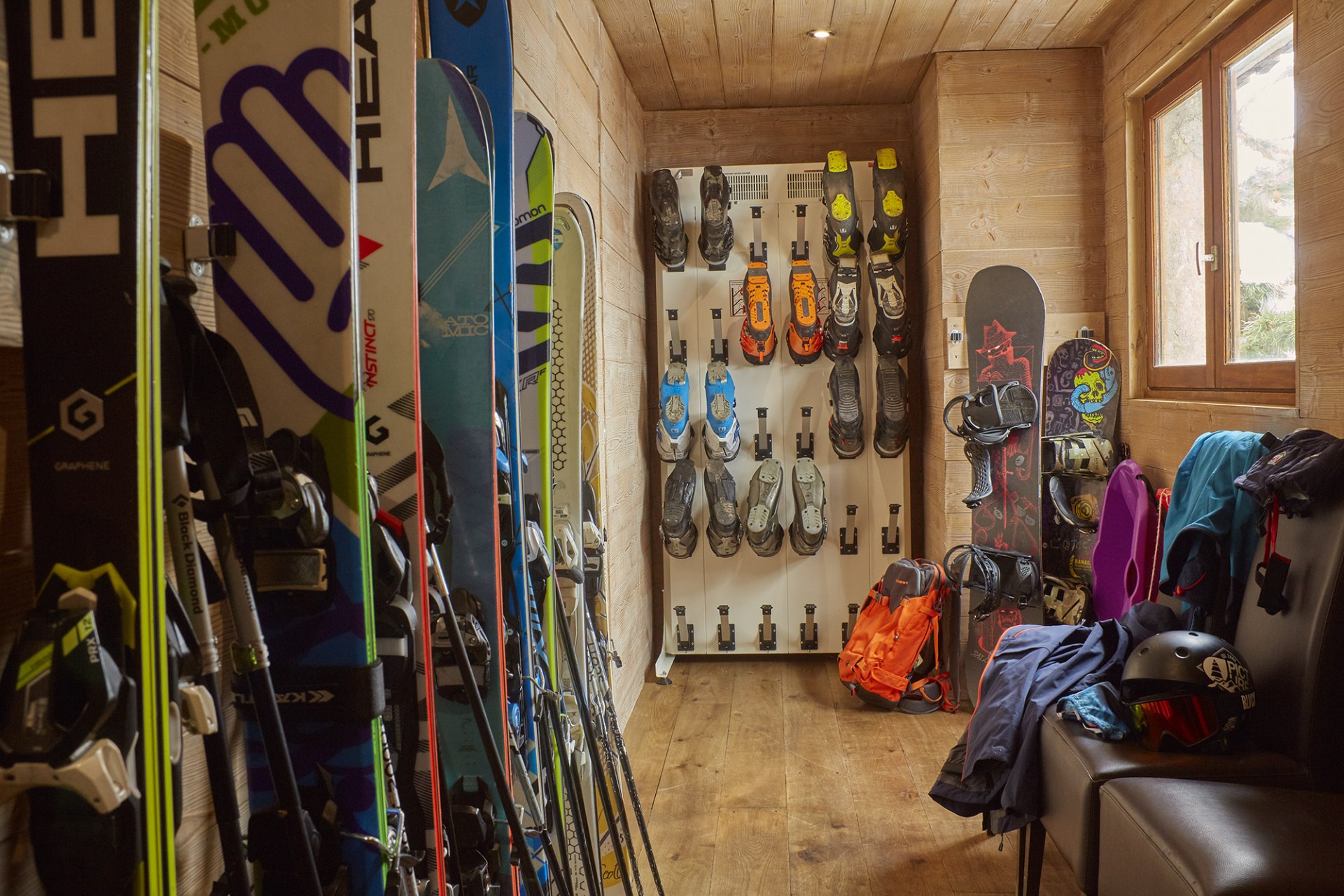 Méribel Luxury Rental Chalet Ulumite Ski Room