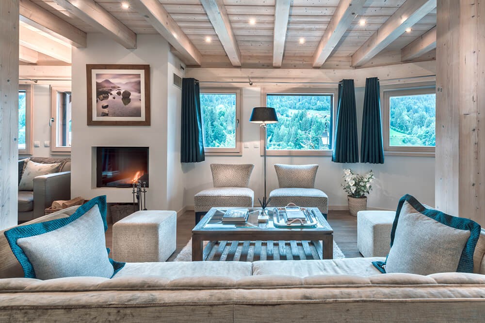 Morzine Luxury Rental Chalet Merlinate Living Room 3