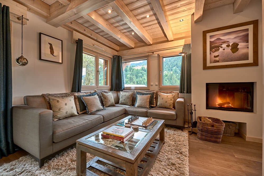 Morzine Luxury Rental Chalet Merlinate Living Room 4