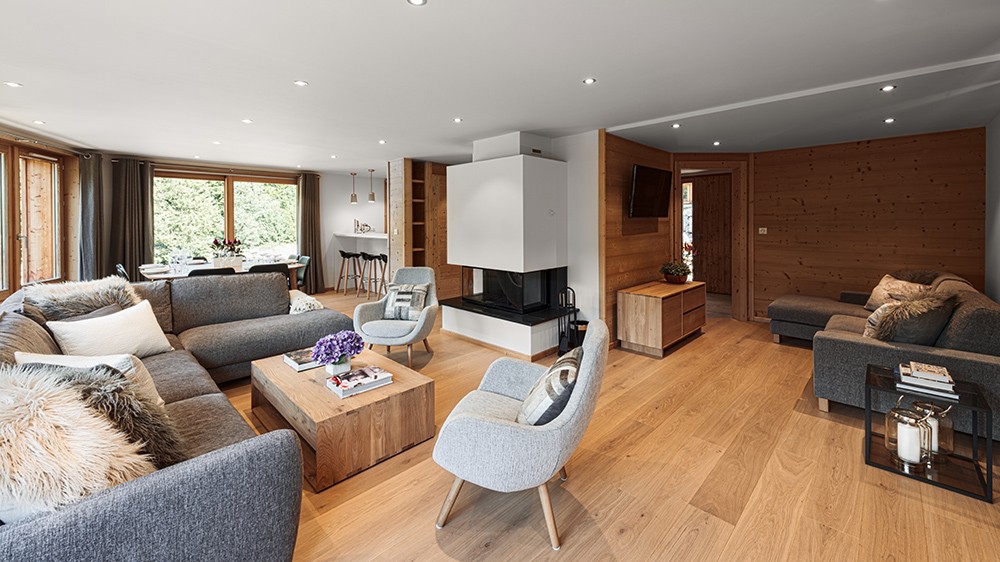 Morzine Luxury Rental Chalet Merline Living Room