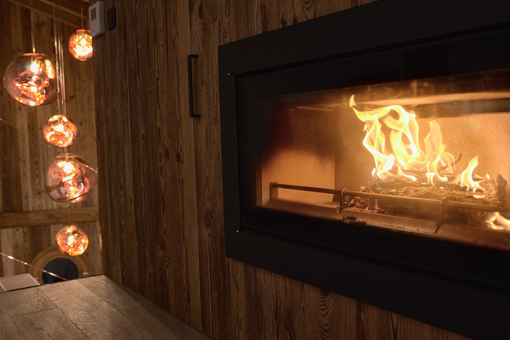 Morzine Luxury Rental Chalet Merlinite Fireplace