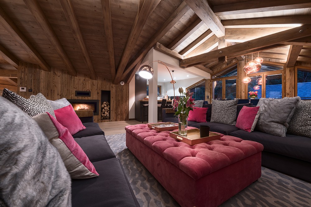 Morzine Luxury Rental Chalet Merlinite Living Room 2