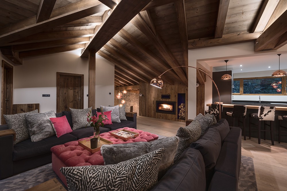 Morzine Location Chalet Luxe Merlinite Séjour