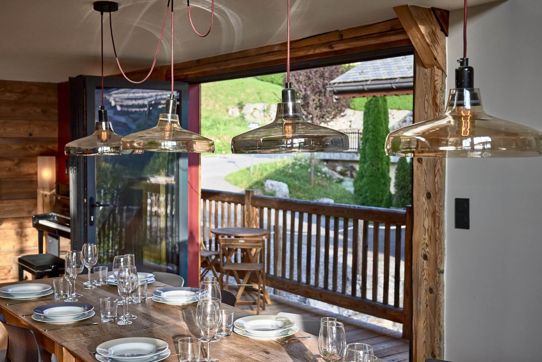 Morzine Luxury Rental Chalet Merlinte Dining Room