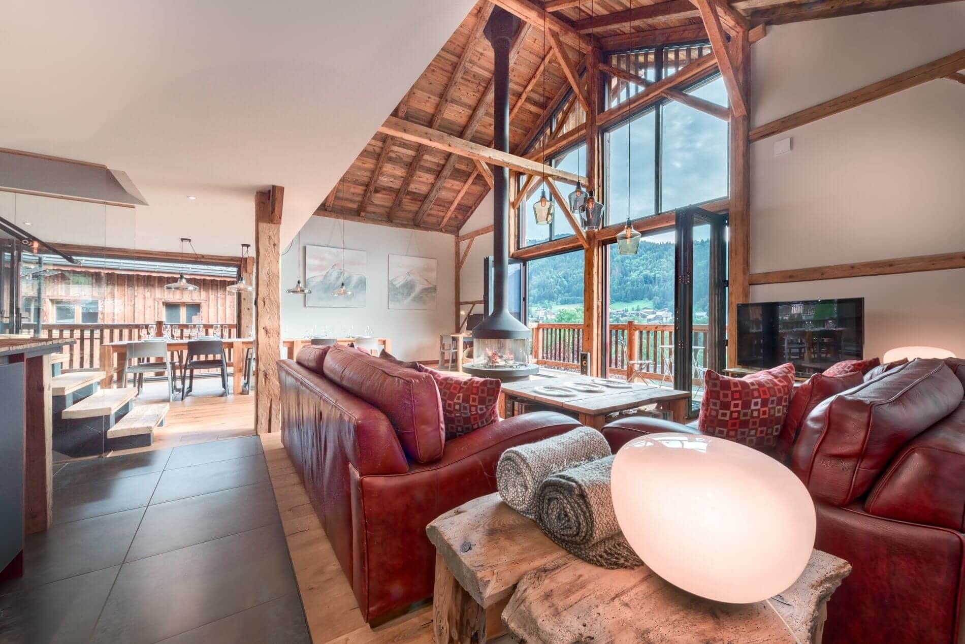 Morzine Luxury Rental Chalet Merlinte Living Room