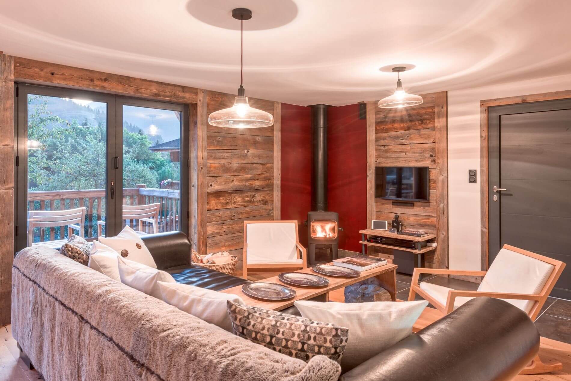 Morzine Luxury Rental Chalet Merlinte Living Room 4