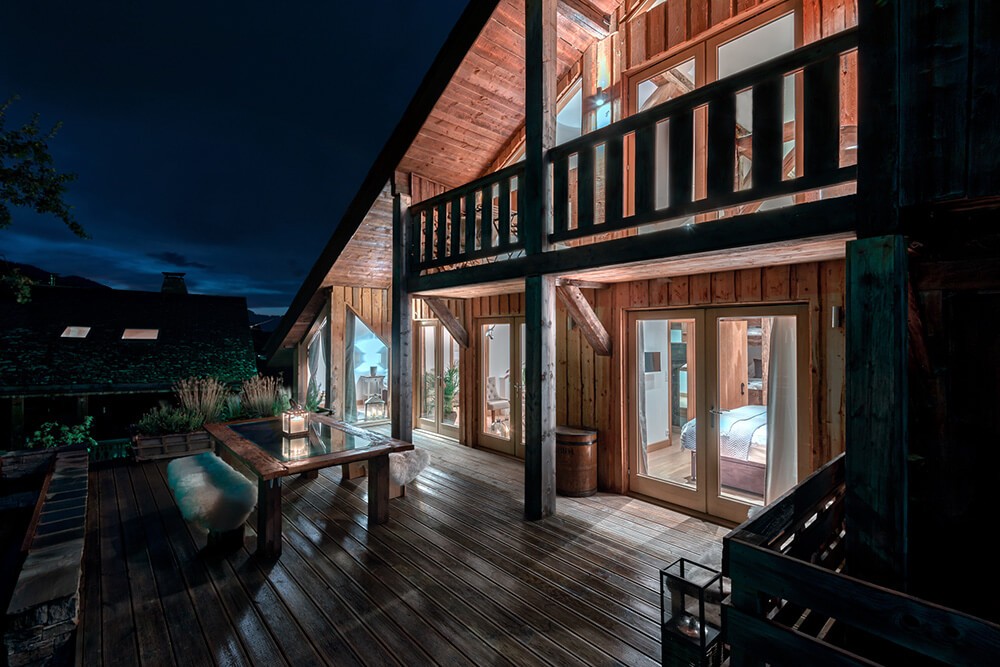 Morzine Location Chalet Luxe Merlinute Terrasse 2