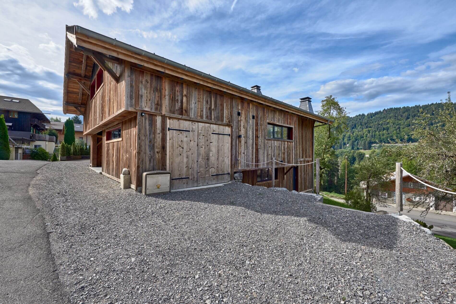 Morzine Location Chalet Luxe Merliu Parking