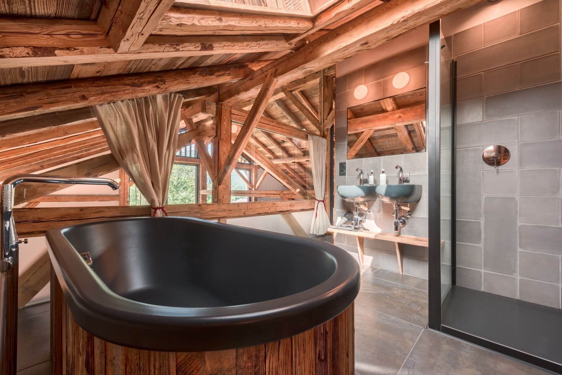 Morzine Luxury Rental Chalet Merliu Bathroom