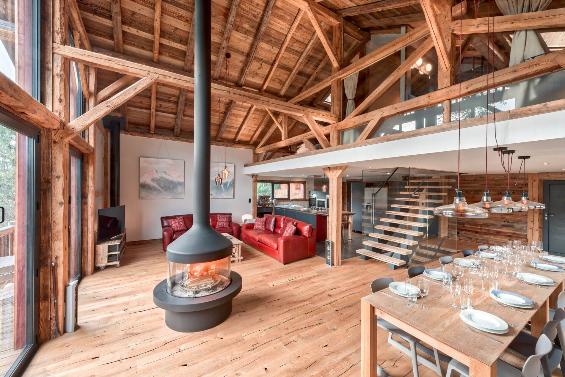 Morzine Location Chalet Luxe Merliu Séjour 4