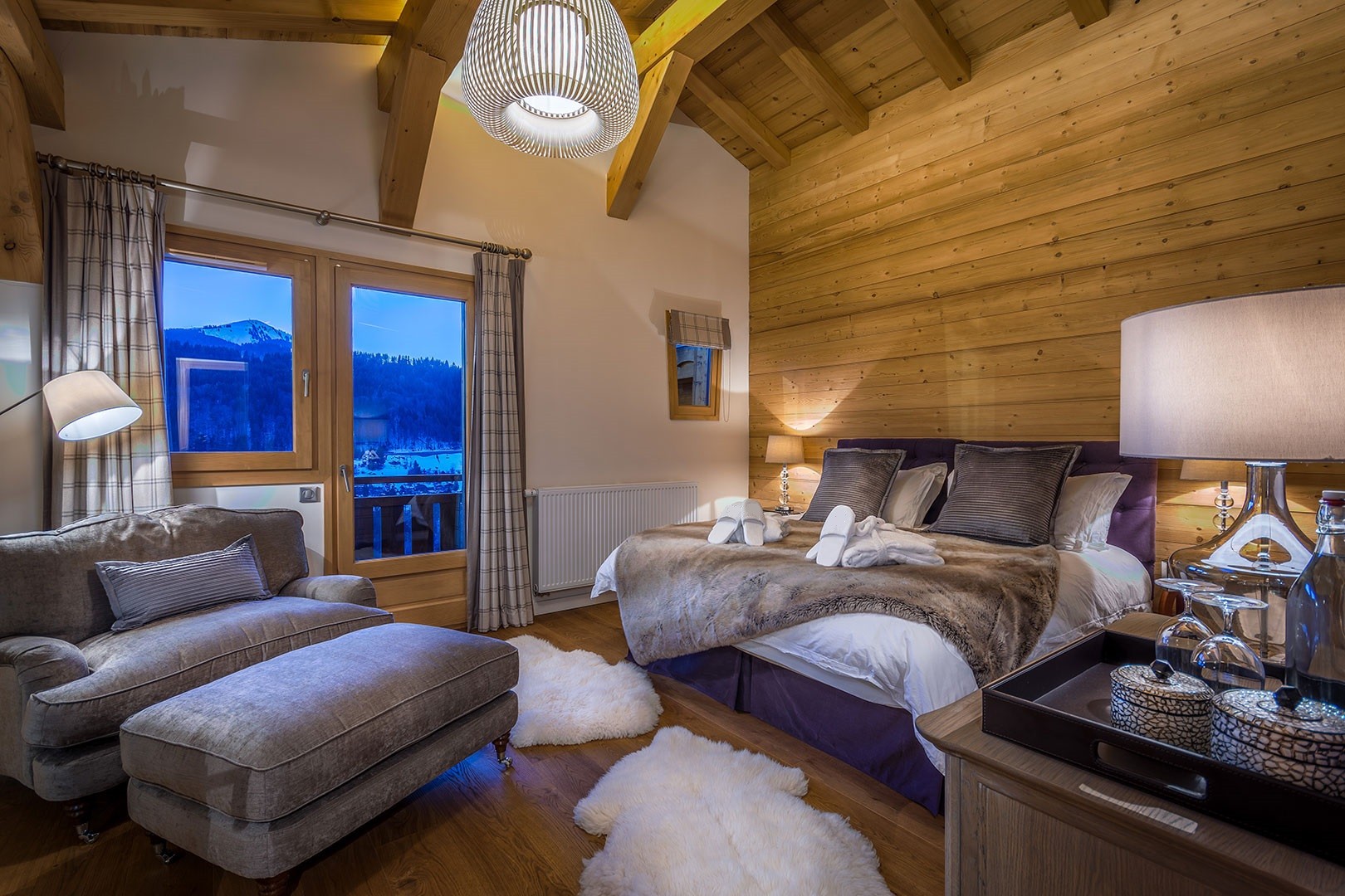 Morzine Location Chalet Luxe Milgalite Chambre1