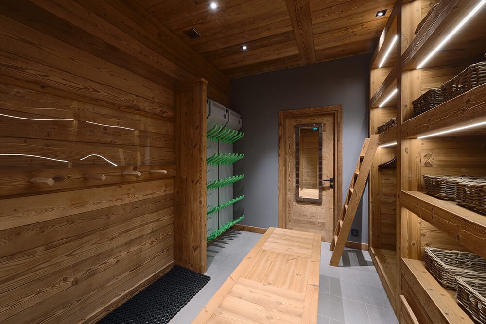 Morzine Luxury Rental Chalet Morzanite Ski Room