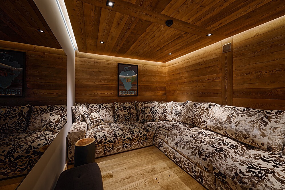 Morzine Luxury Rental Chalet Morzanite Cinema Room