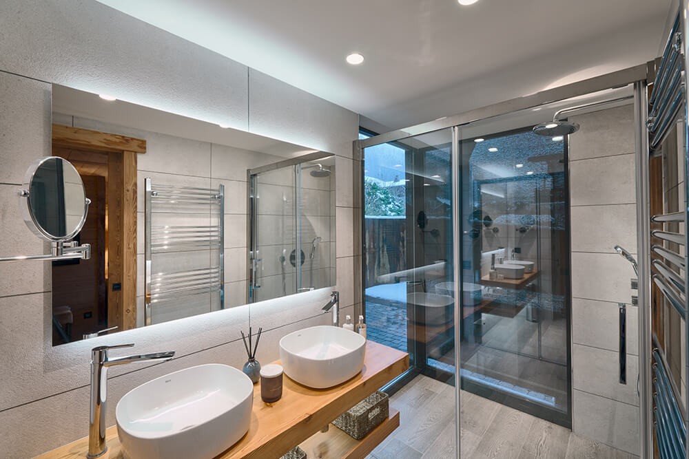 Morzine Luxury Rental Chalet Morzanite Shower Room 2