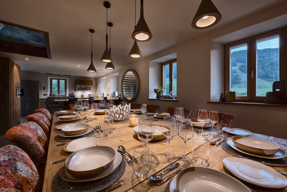 Morzine Luxury Rental Chalet Morzinite Dining Room 2