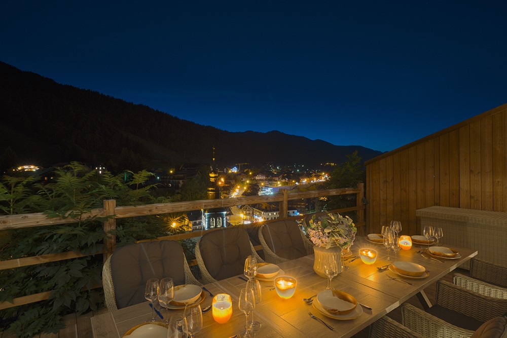 Morzine Luxury Rental Chalet Morzinite Outdoor Dining Room 2