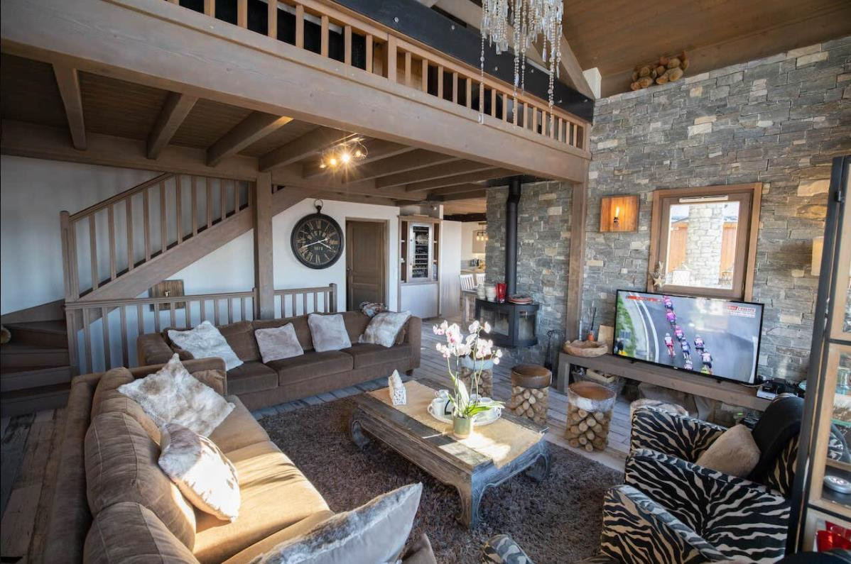 Peisey Vallandry Location Chalet Luxe Pandorite Salon 