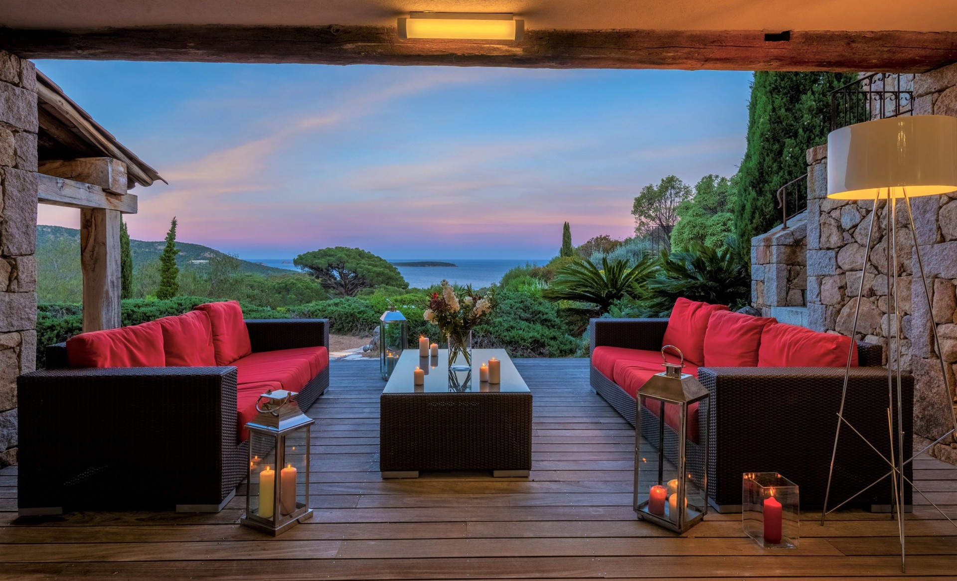 Porto-Vecchio Location Villa Luxe Poivre Lounge