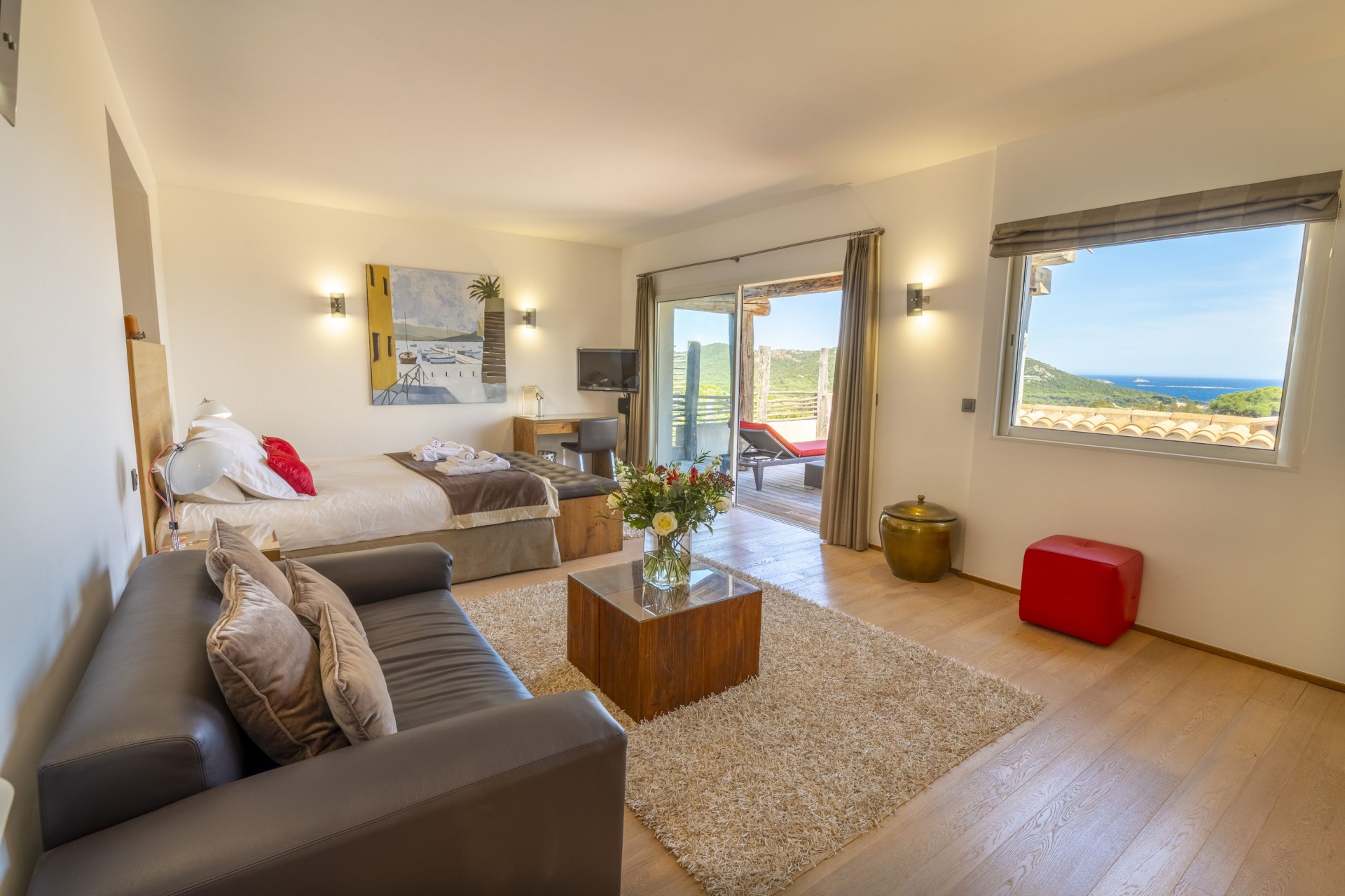 Porto-Vecchio Location Villa Luxe Poivre Salon