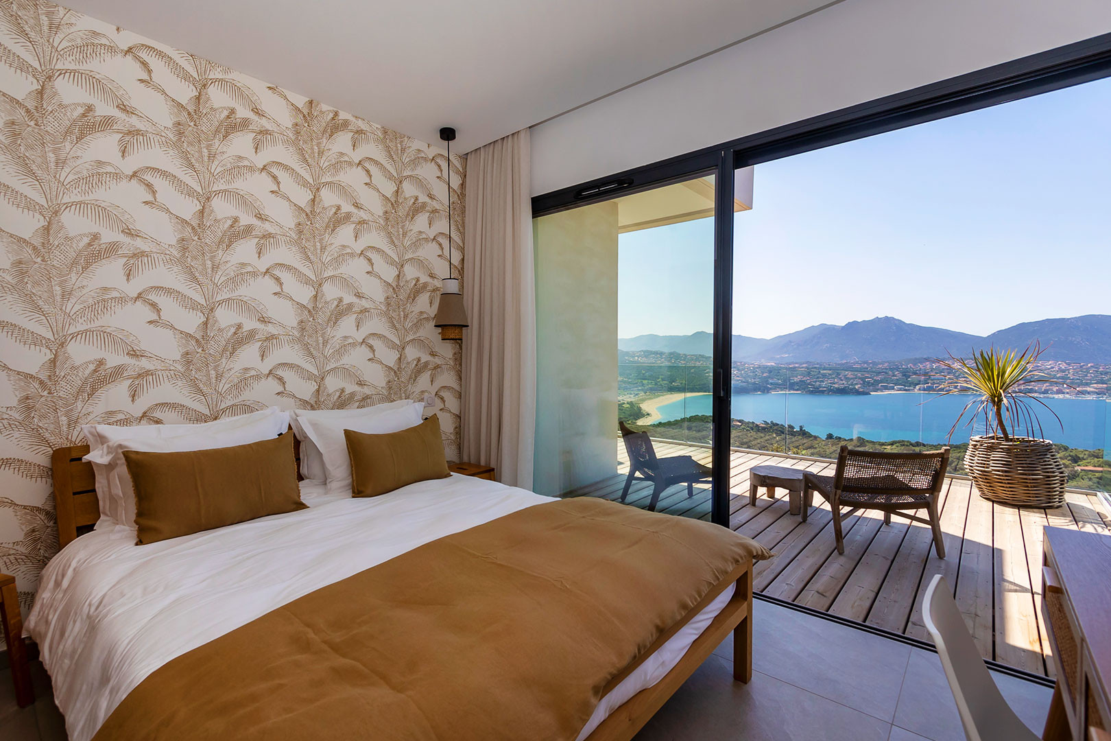 Propriano Location Villa Luxe Fitu Chambre Vue Mer 