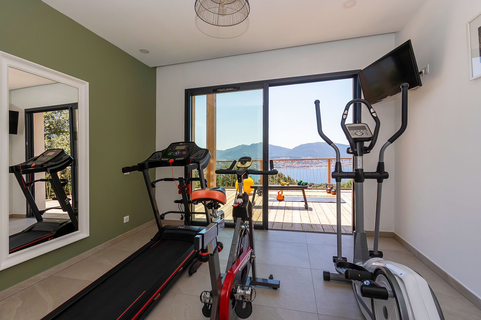 Propriano Location Villa Luxe Fitu Salle Sport