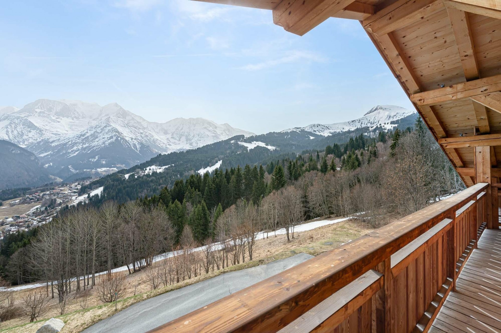 Saint Gervais Les Bain Location Chalet Luxe Gerban Balcon