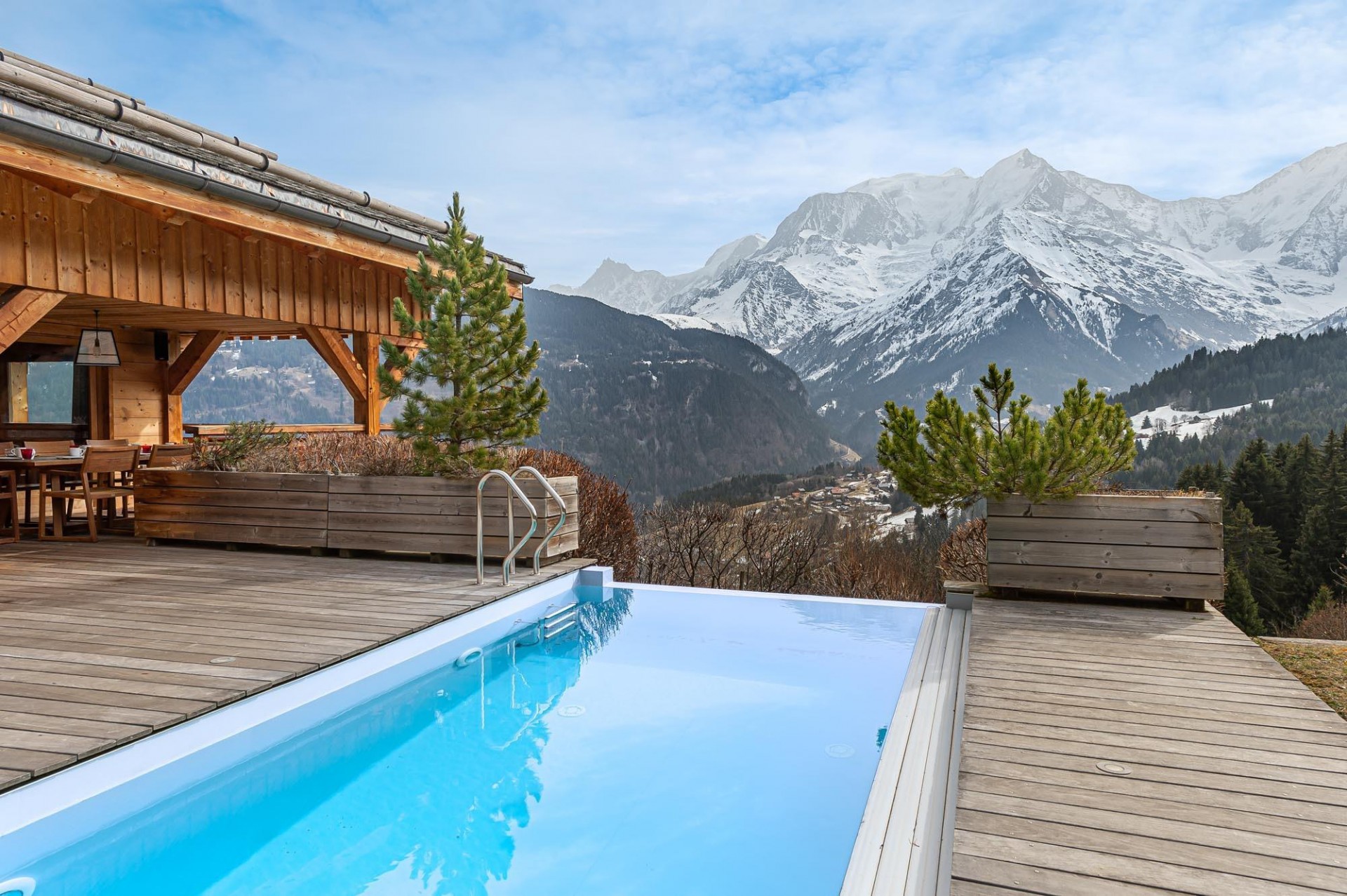 Saint Gervais Les Bains Location Chalet Luxe Gerban Pisicine