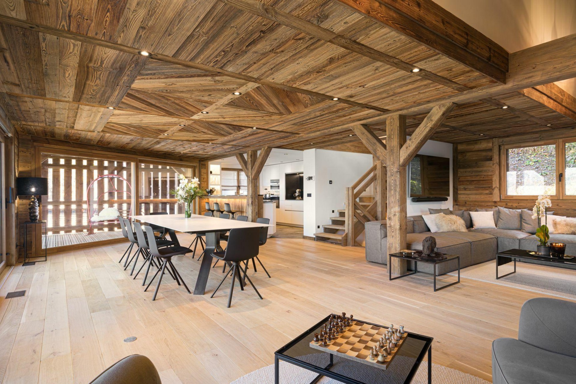 Saint Gervais Les Bains Location Chalet Luxe Gercim Séjour