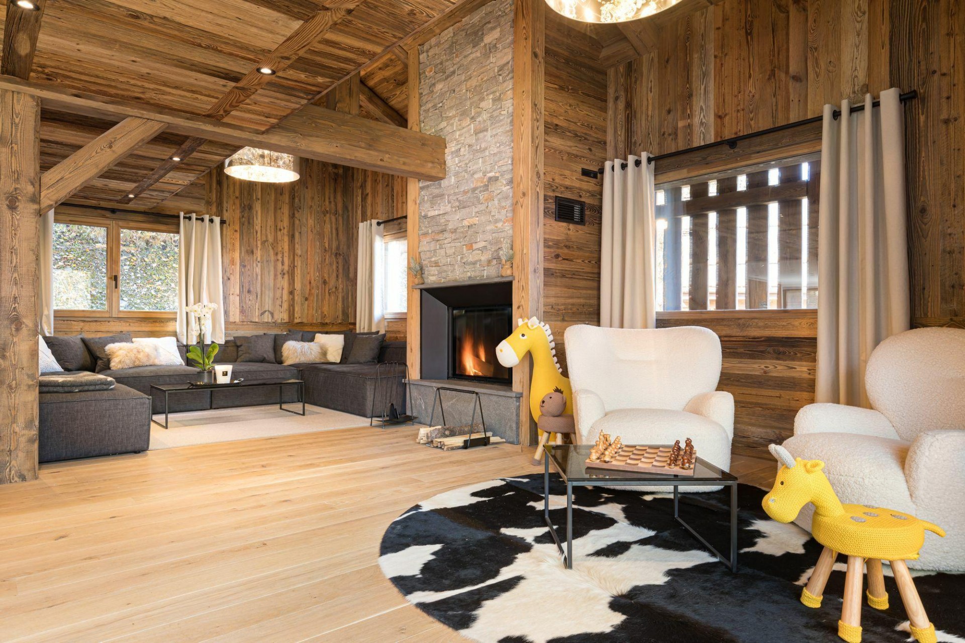 Saint Gervais Les Bains Location Chalet Luxe Gerdom Salon 1