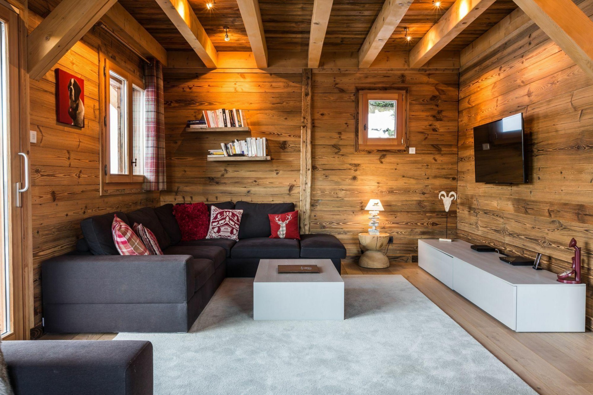 Saint Gervais Les Bains Location Chalet Luxe Greyvais Salon