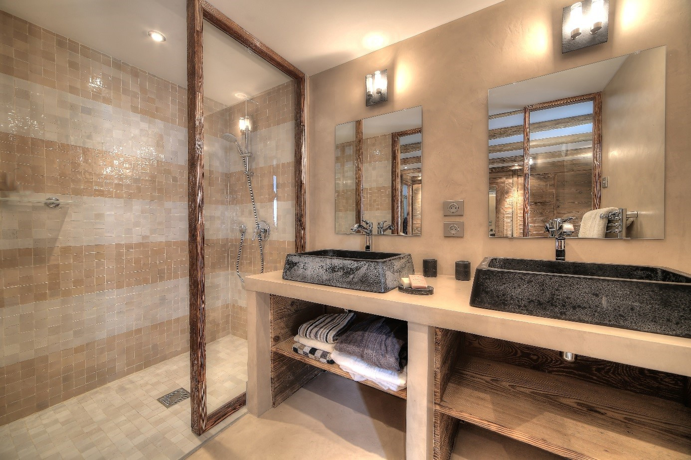 Saint Martin Belleville Location Chalet Luxe Ikaite Douche 