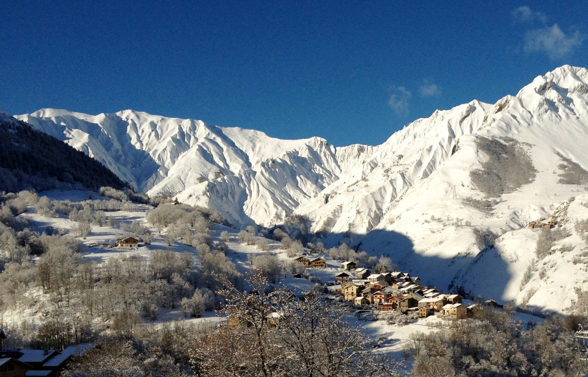 Saint Martin Belleville Location Chalet Luxe Ikaite Vue 