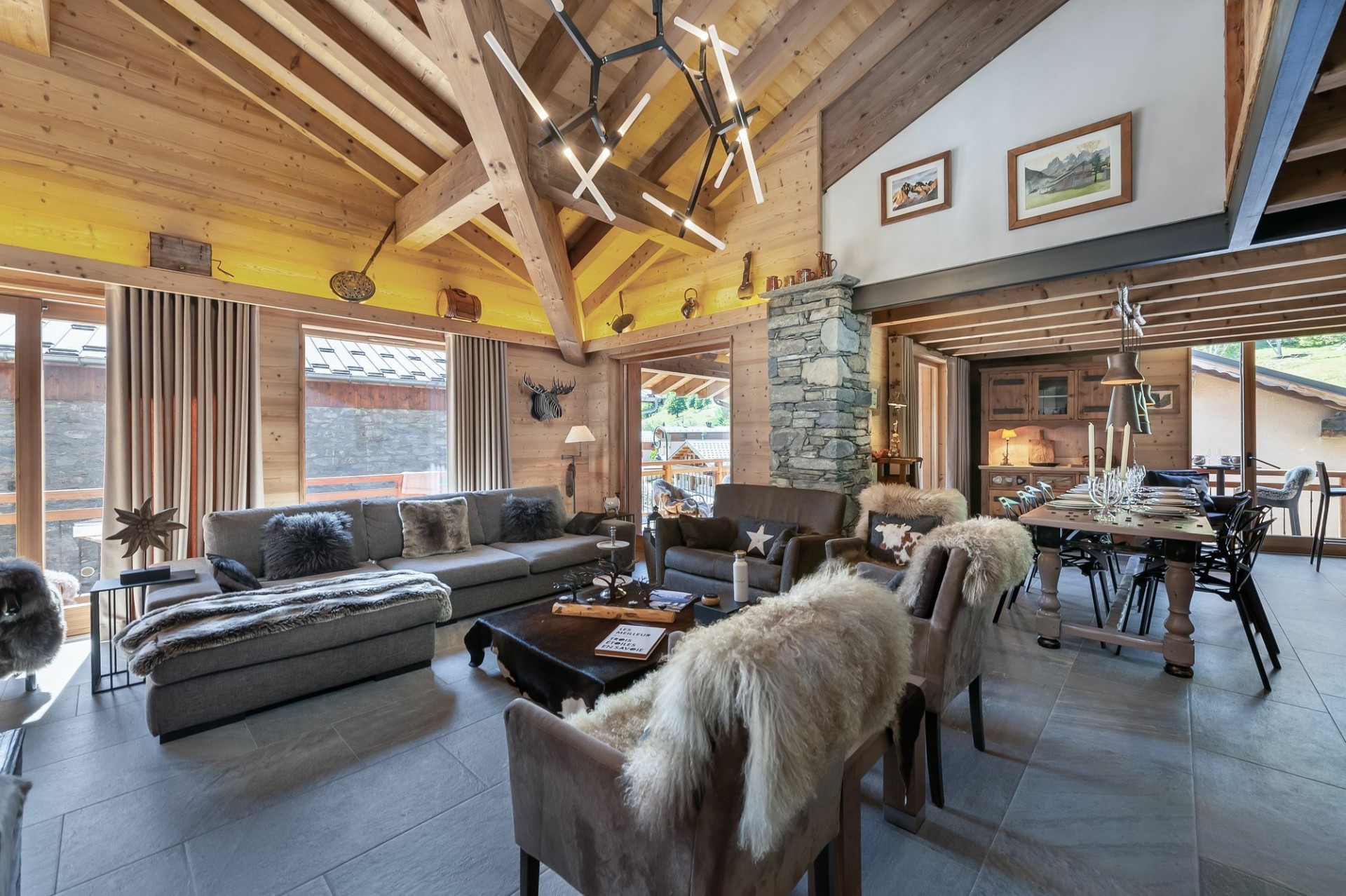 Saint Martin Belleville Location Chalet Luxe Ipalou Salon