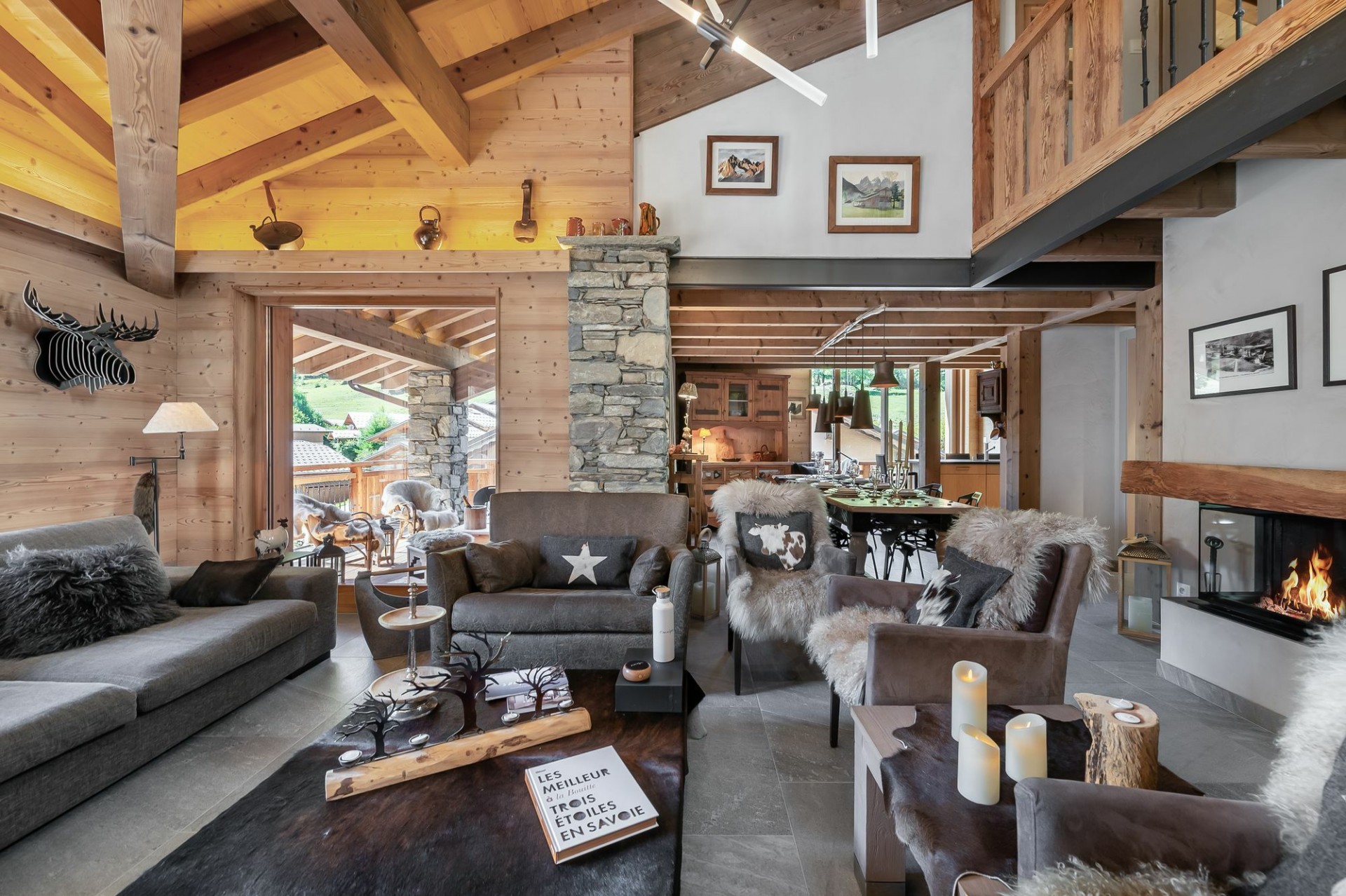 Saint Martin Belleville Luxury Rental Chalet Ipalou Living Room 3