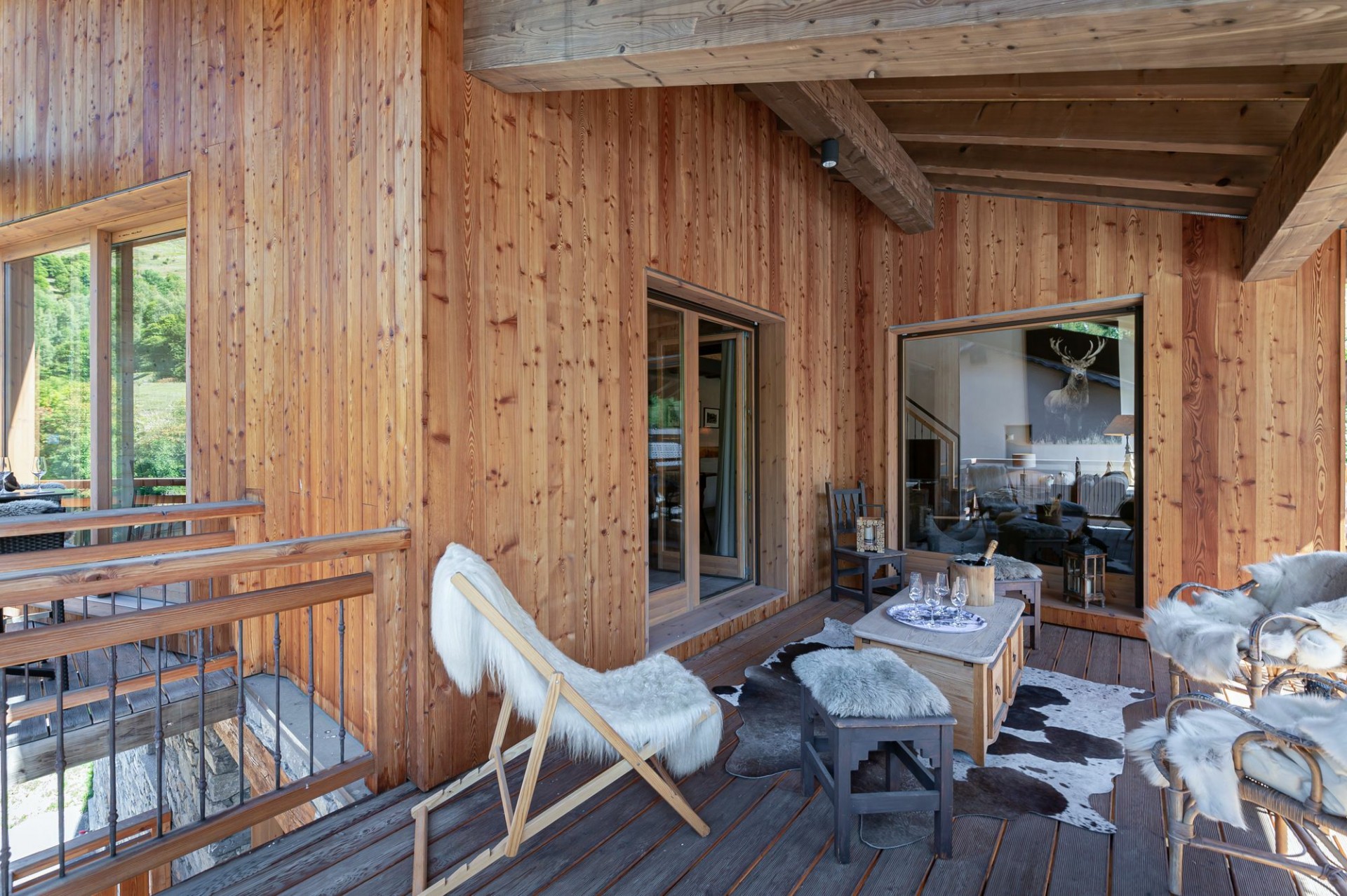 Saint Martin Belleville Luxury Rental Chalet Ipalou Terrace