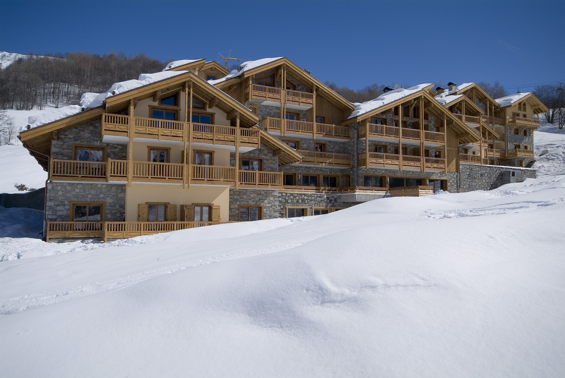 Saint Martin de Belleville Location Appartement Dans Chalet Luxe Lavendine Extérieur