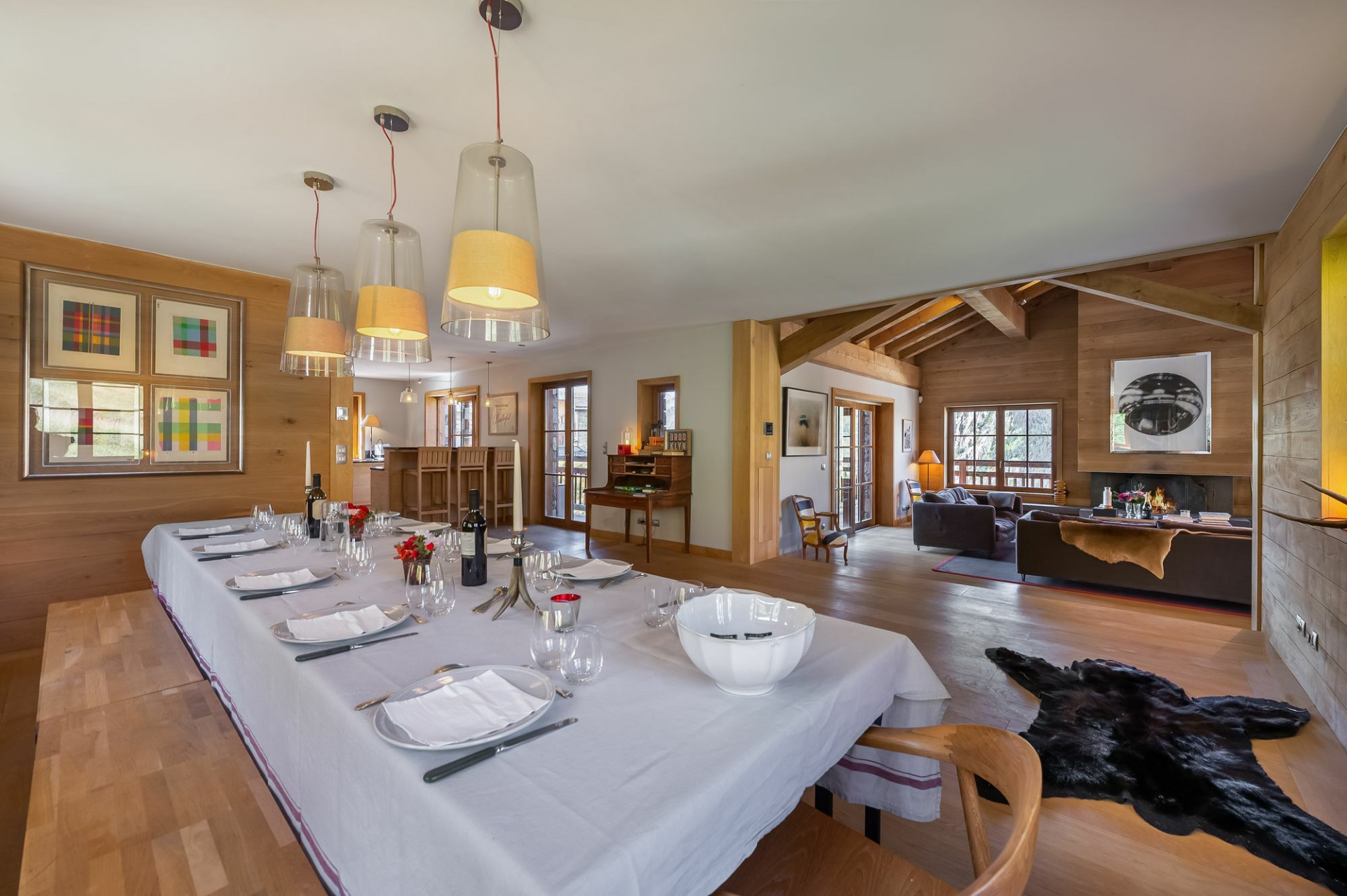 Saint Martin De Belleville Location Chalet Luxe Ipale Salle A Manger