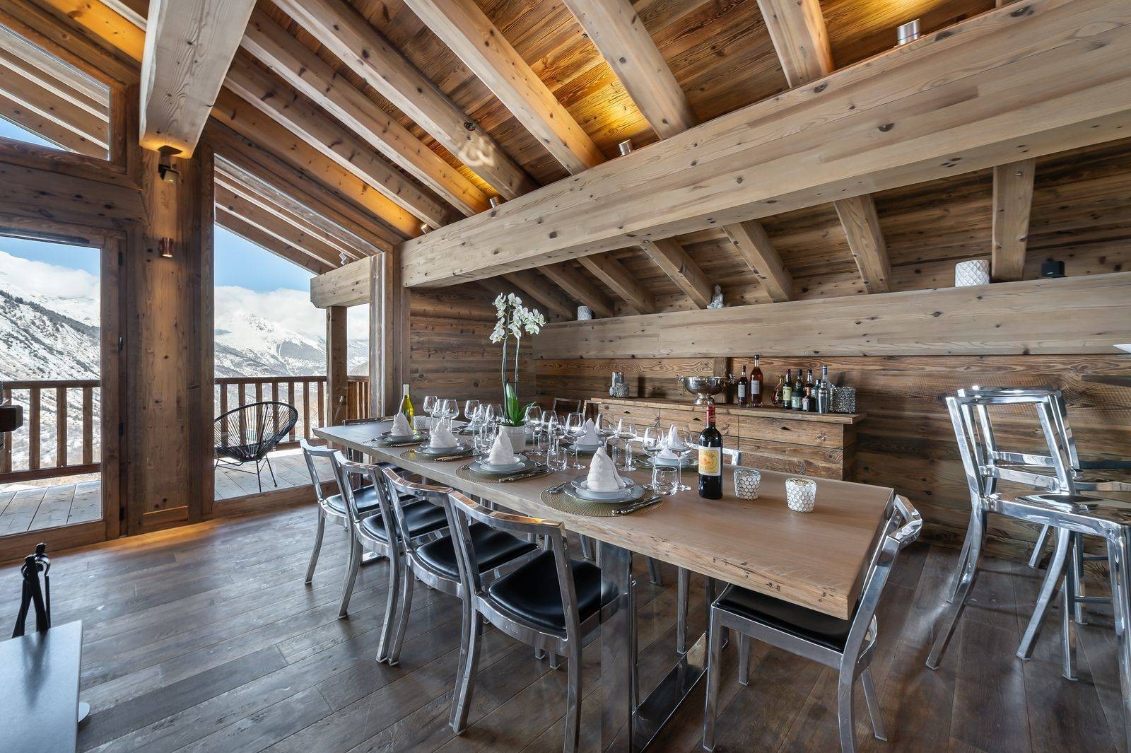 Saint Martin De Belleville Location Chalet Luxe Ipalio Salle A Manger