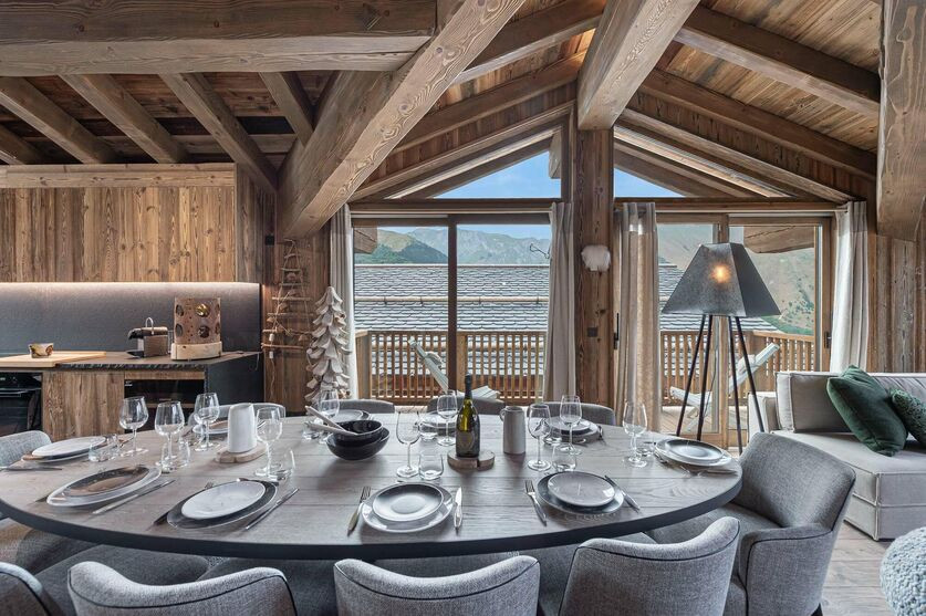 Saint Martin De Belleville Location Chalet Luxe Ipolo  Salle A Manger 2