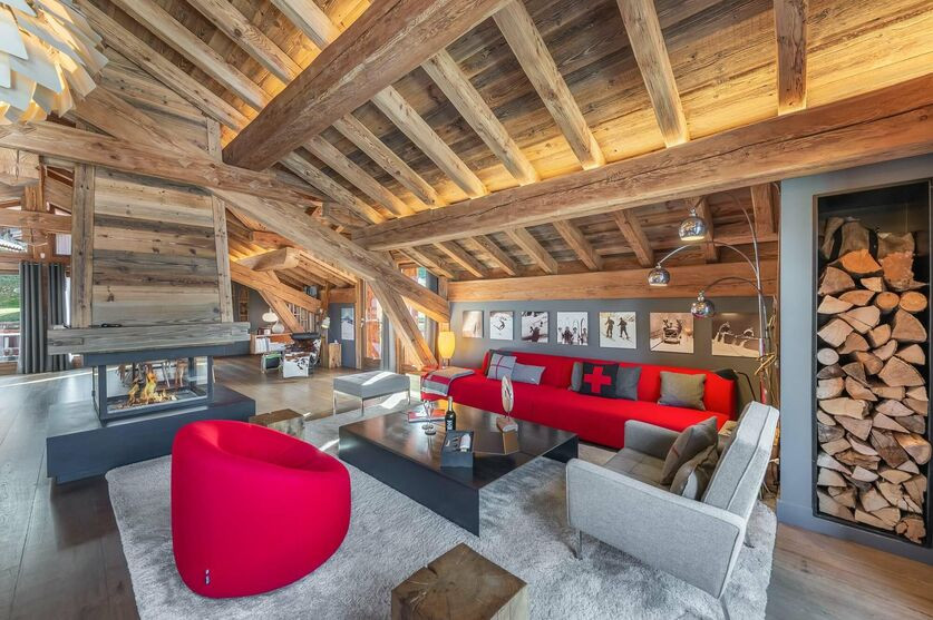 Saint Martin De Belleville Location Chalet Luxe Sanit Salon 