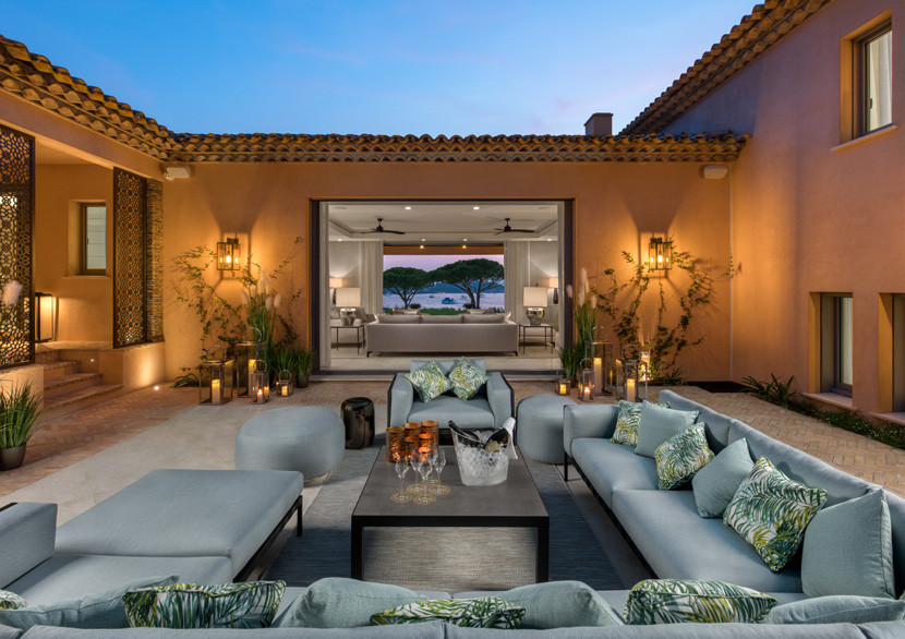 Saint Tropez Location Villa Luxe Carlinote Salon Jardin 