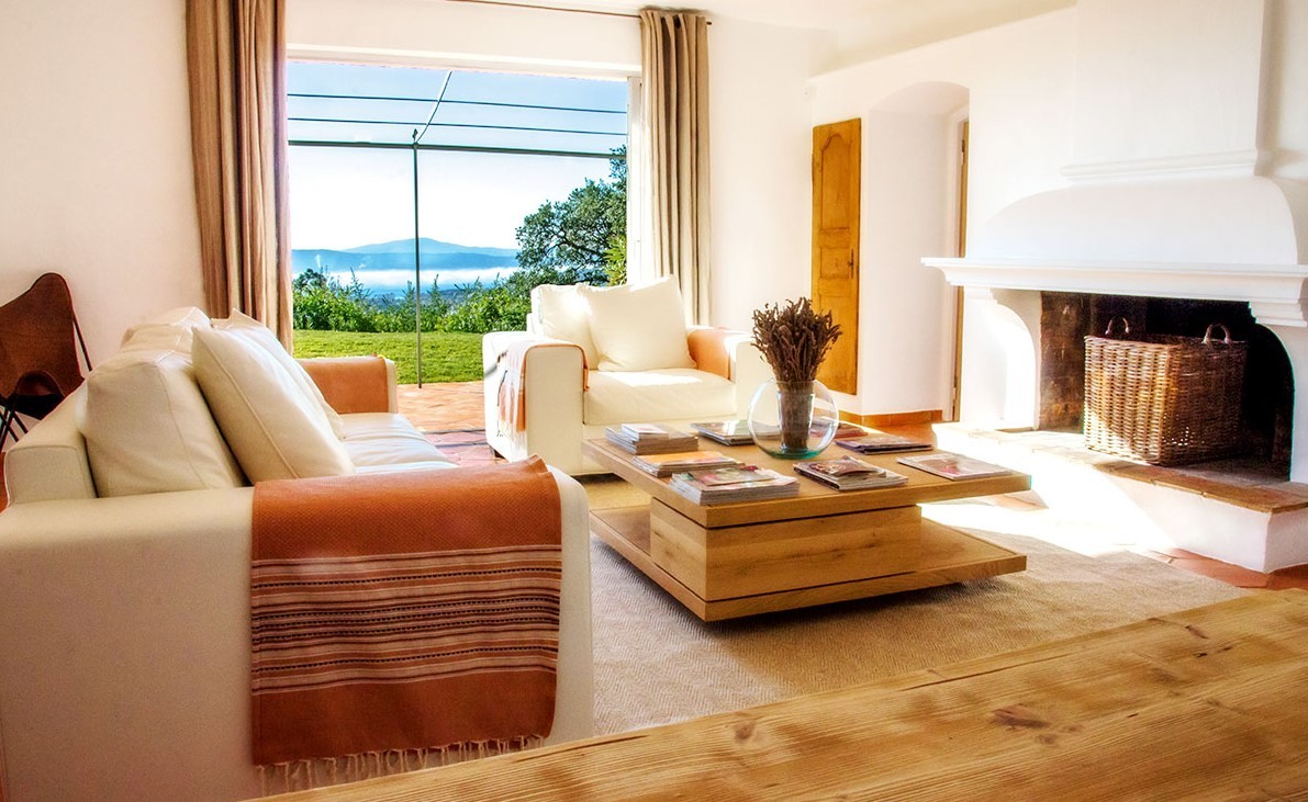 Saint Tropez Luxury Rental Villa Serpolat Living Room