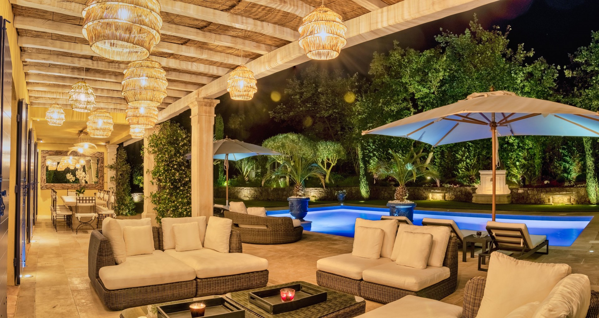 Saint-Tropez Location Villa Luxe Teel Terrasse Nuit