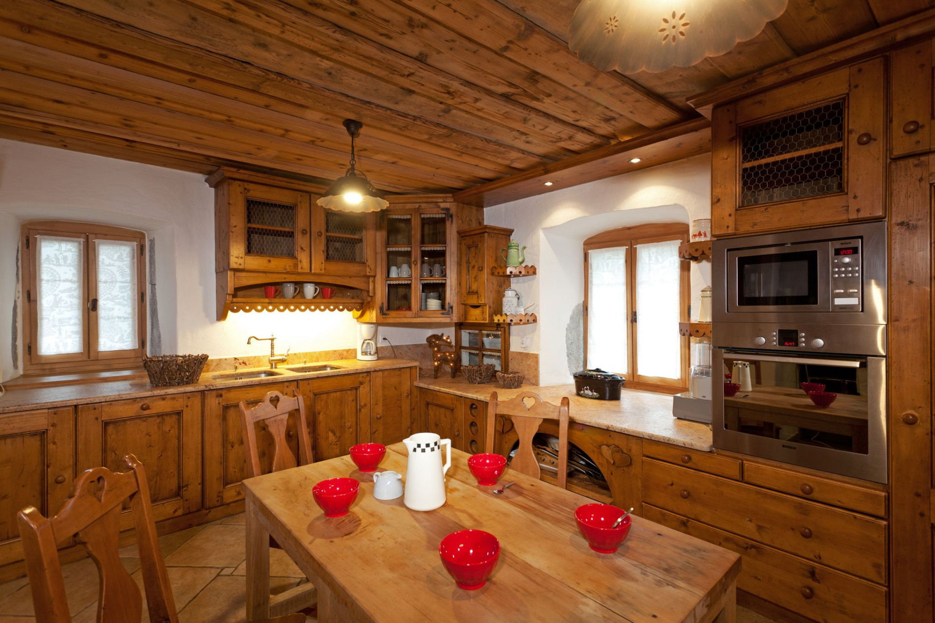 Samoens Location Chalet Luxe Safflorite Cuisine