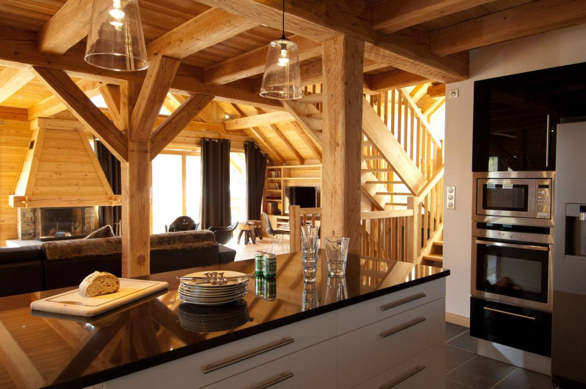 Serre Chevalier Location Chalet Luxe Sclarite Cuisine