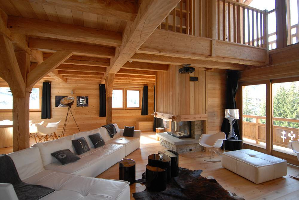 Serre Chevalier Location Chalet Luxe Sclarite Salon 