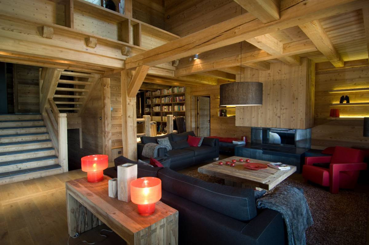 Serre Chevalier Location Chalet Luxe Sericite Salon 