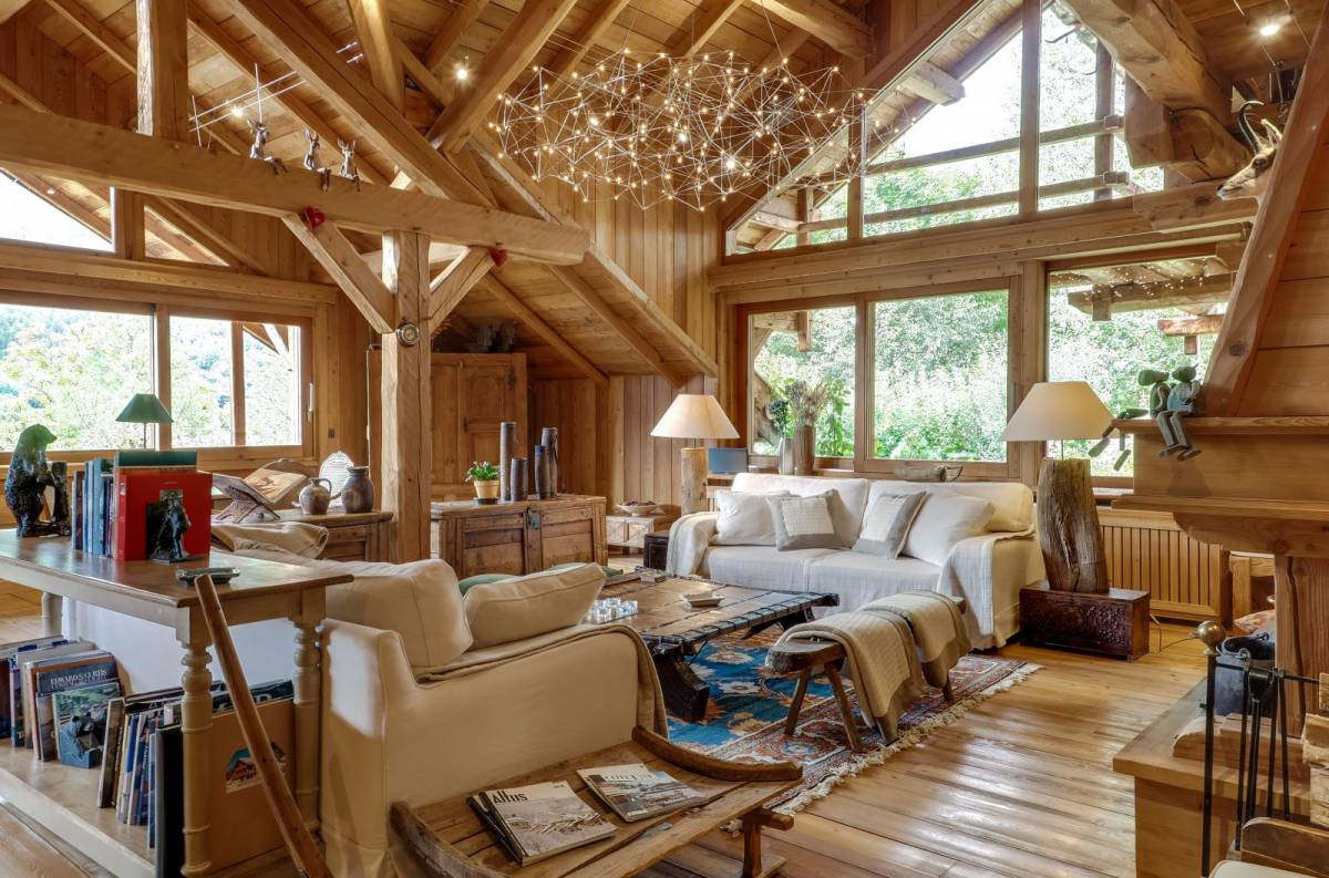 Serre Chevalier Location Chalet Luxe Stuart Saphir Séjour 